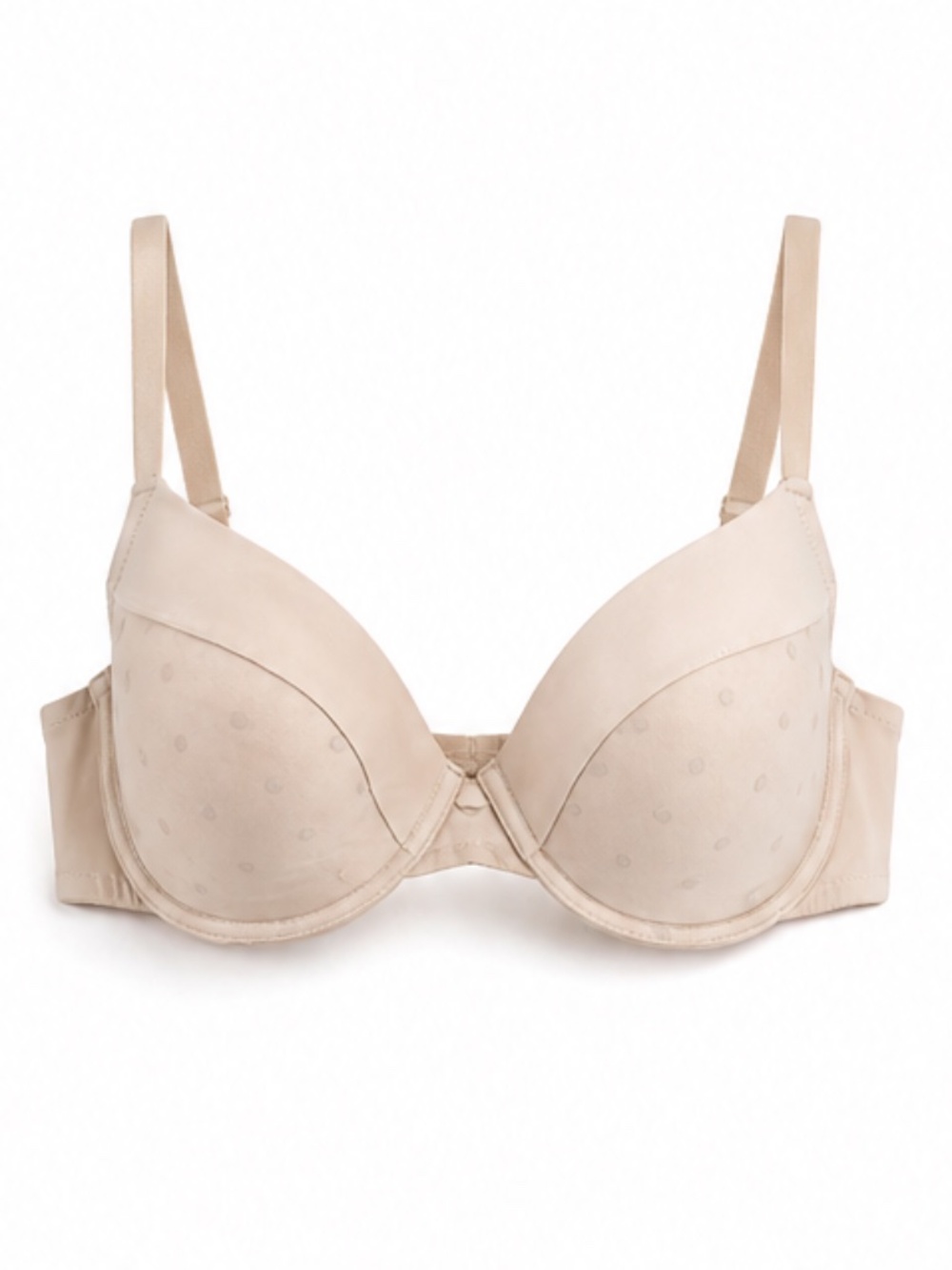Ann Taylor Nude Polka Dot Lace Push-Up Bra – 40D EUC